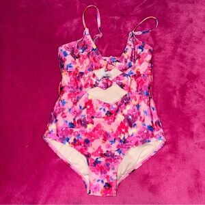 art class Pink and Blue Kids Swim One Piece